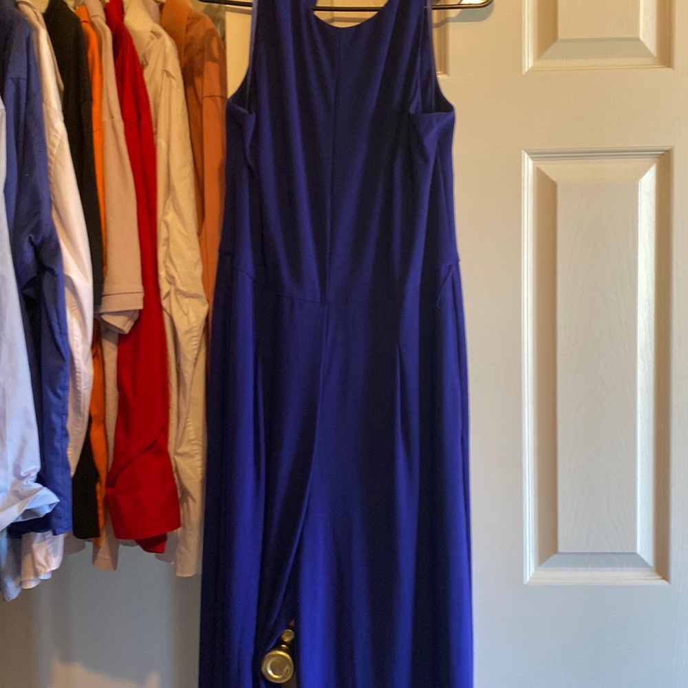 Purple jump suit
